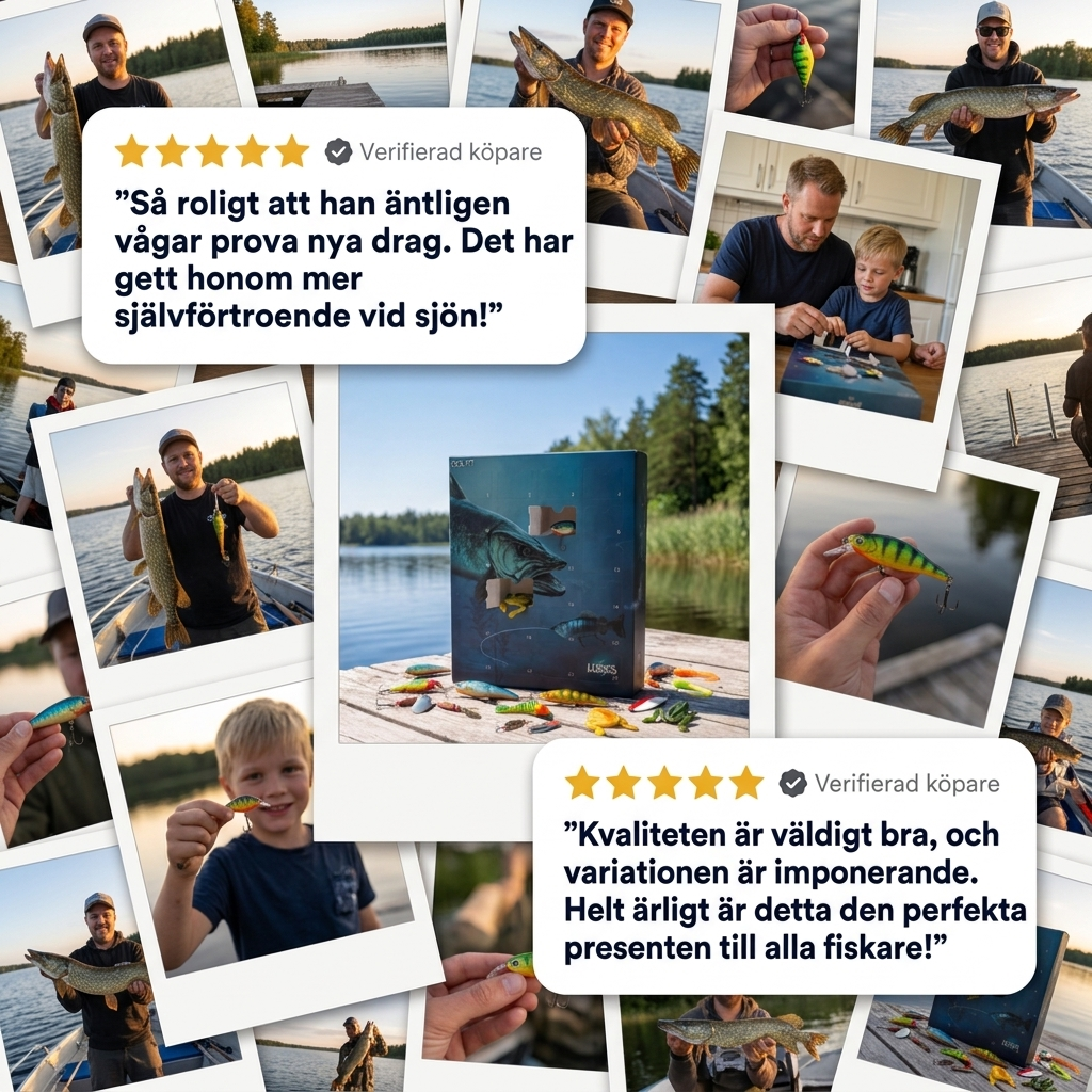 Fiskekalendern - 24 unika fiskedrag