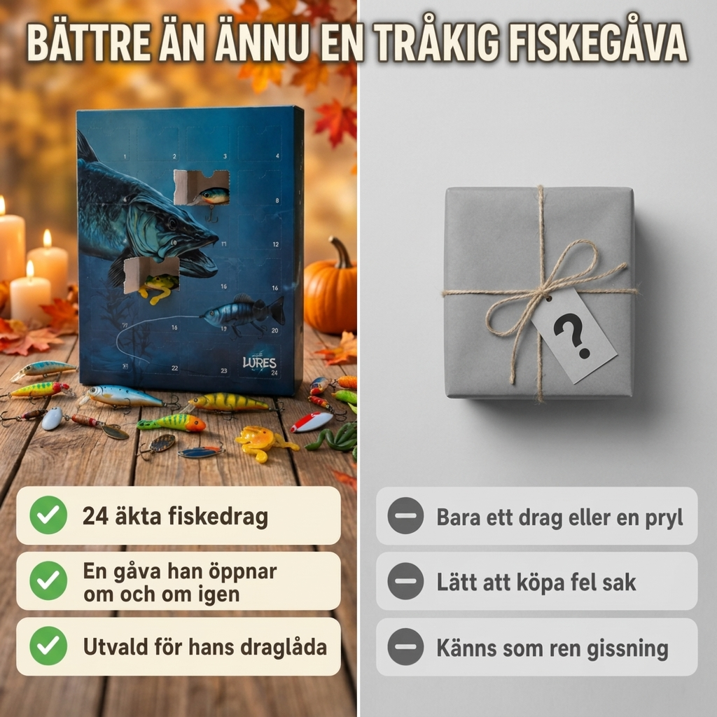 Fiskekalendern - 24 unika fiskedrag