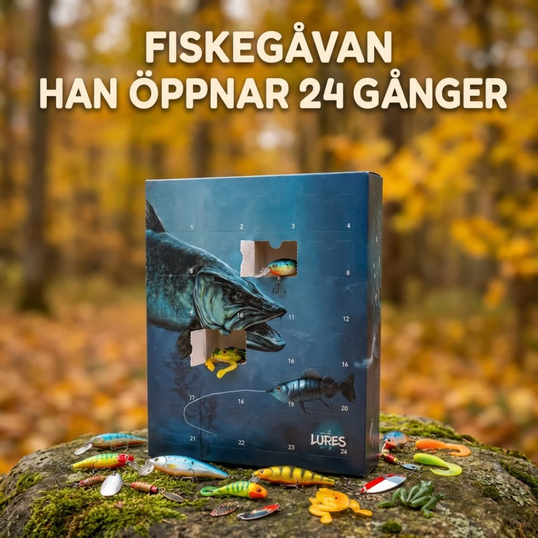 Fiskekalendern - 24 unika fiskedrag